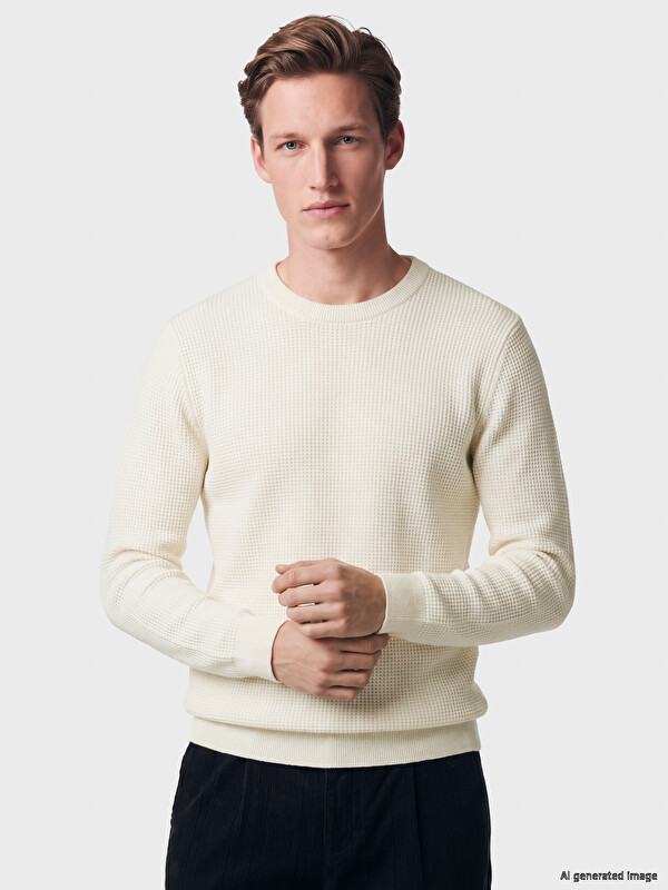 LCW Vision Crew Neck Men's Knitwear Sweater
