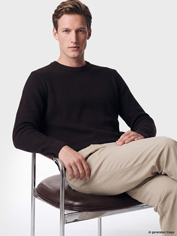 LCW Vision Crew Neck Knitwear Sweater پیاوان