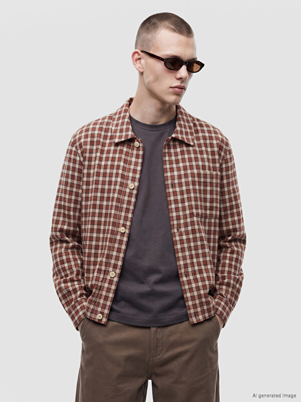 XSIDE Man Brown Overshirt