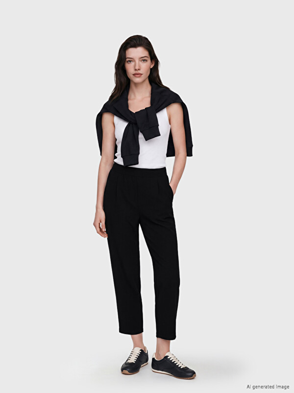 LCW Comfort Серпімді белдік сәбіз тәрізді пішім әйелдер шалбары