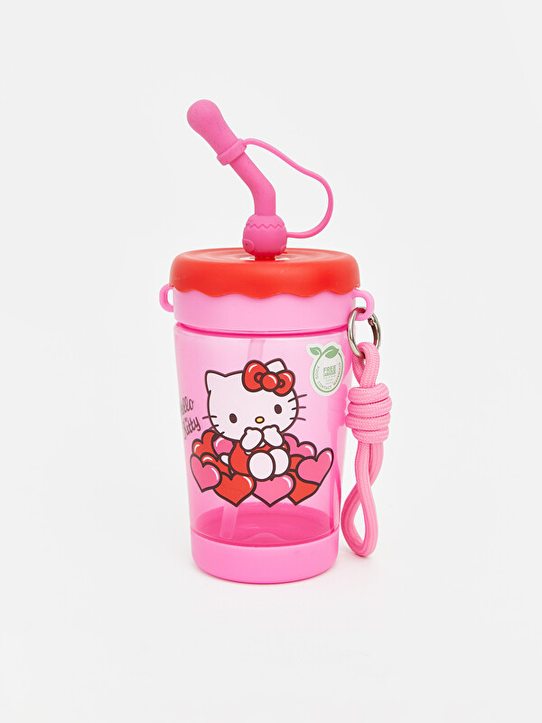 LCW JOY Hello Kitty Baskılı Kız Çocuk Pipetli Suluk