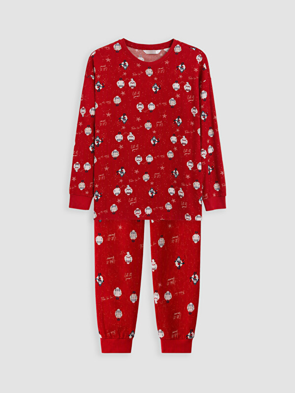 LCW DREAM Yılbaşı Temalı Kadın Pijama Takım