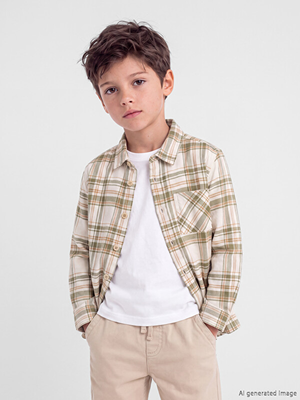 LCW Kids Plaid Boys' Shirt
