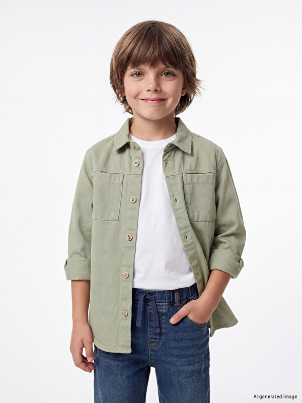 LCW Kids Gabardine Boys' Shirt