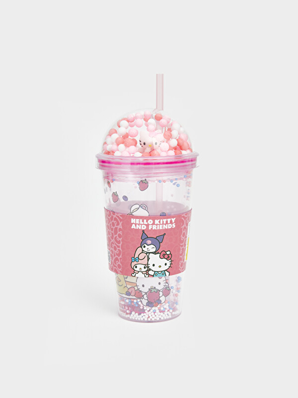 LCW JOY Kuromi Baskılı Kız Çocuk Pipetli Meşrubat Bardağı 500 ml