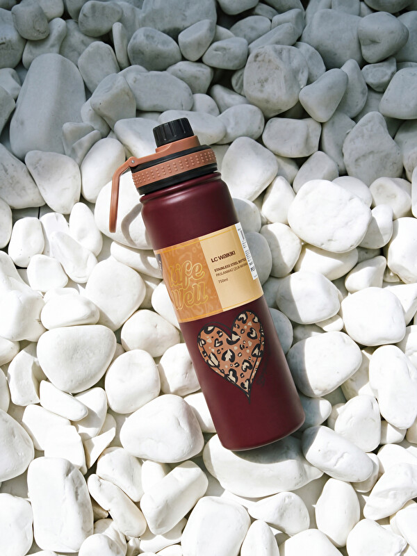 LCW JOY Heart Printed Water Bottle 730 ml