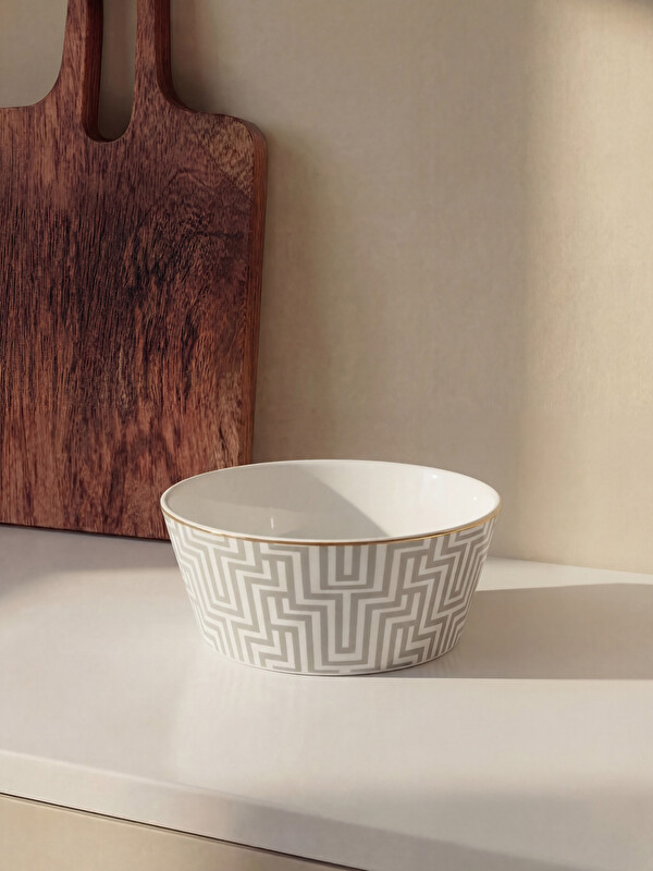 LCW HOME Geometrik Desenli Porselen Kase