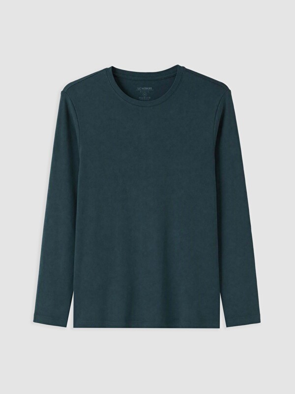 LCWAIKIKI Classic T-shirt me jakë të rrumbullakët me mëngë të gjata për burra