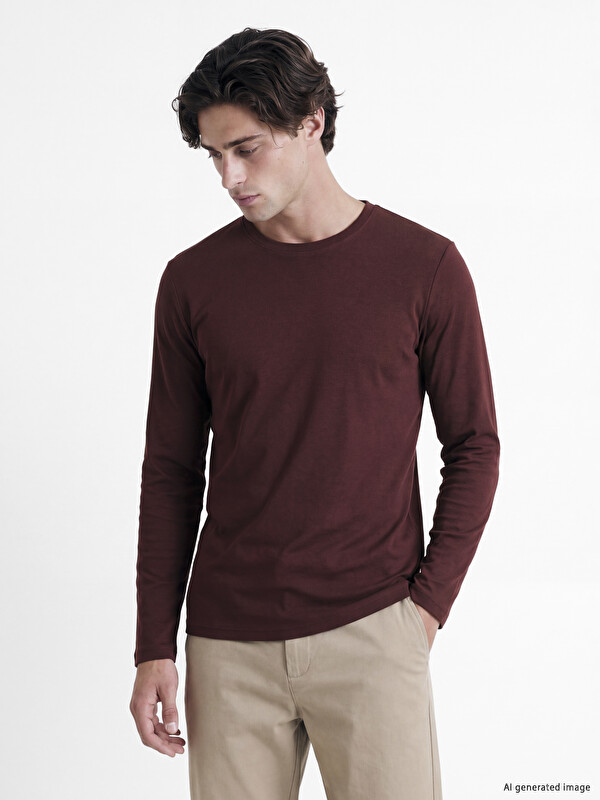 LCWAIKIKI Classic Crew Neck Long Sleeve Men's T-Shirt