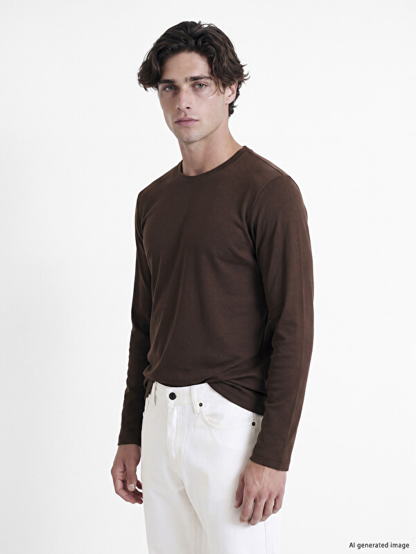 LCWAIKIKI Classic Crew Neck Long Sleeve Men's T-Shirt