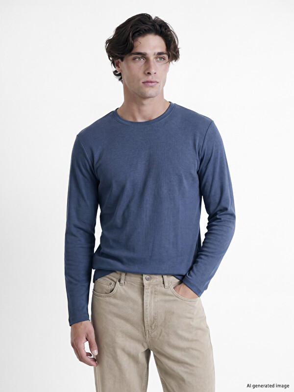 LCWAIKIKI Classic Crew Neck Long Sleeve Men's T-Shirt