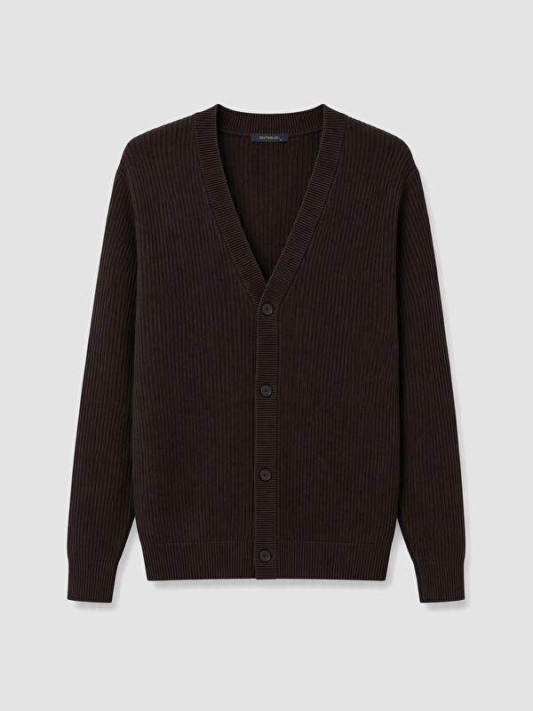 SOUTHBLUE Man Brown Cardigan