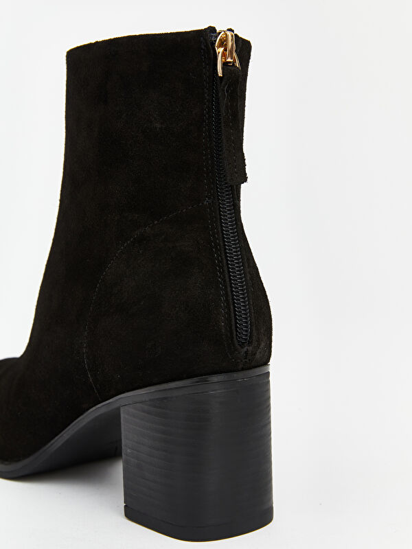 Lcw Steps Siyah Lcw Steps Süet Kadın Topuklu Ayakkabı