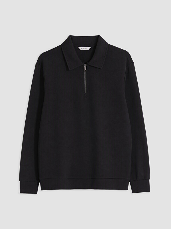LCW Vision Polo Collar Men's Sweatshirt