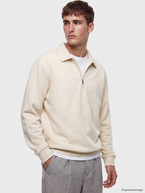 LCW Vision Polo Yaka Erkek Sweatshirt