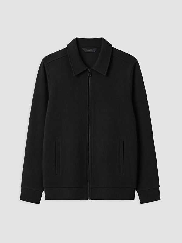 LCWAIKIKI Classic Polo Collar Men's Zip-Up Sweatshirt