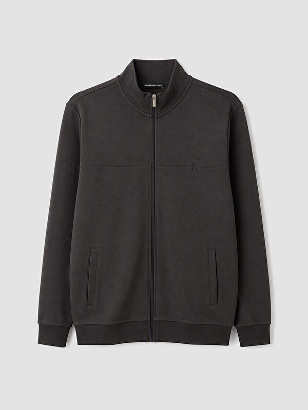 LCWAIKIKI Classic Dik Yaka Erkek Fermuarlı Sweatshirt