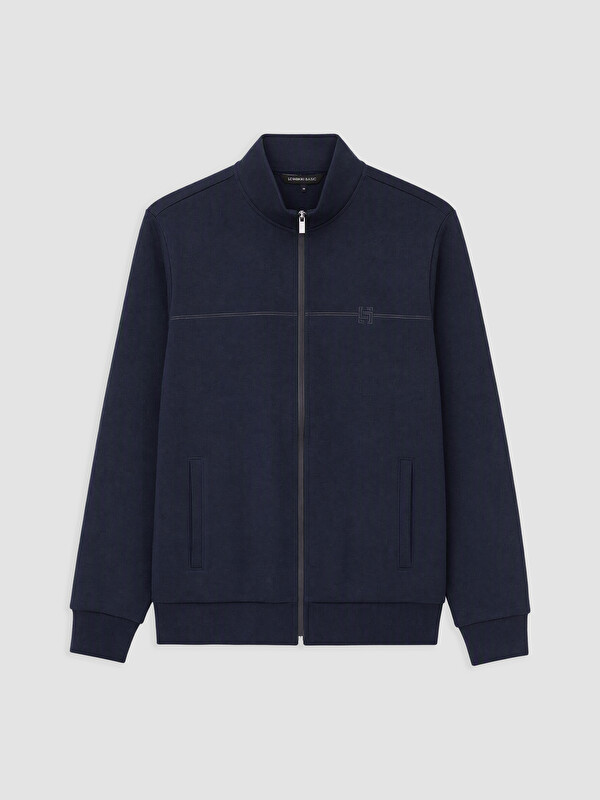 LCWAIKIKI Classic Dik Yaka Erkek Fermuarlı Sweatshirt