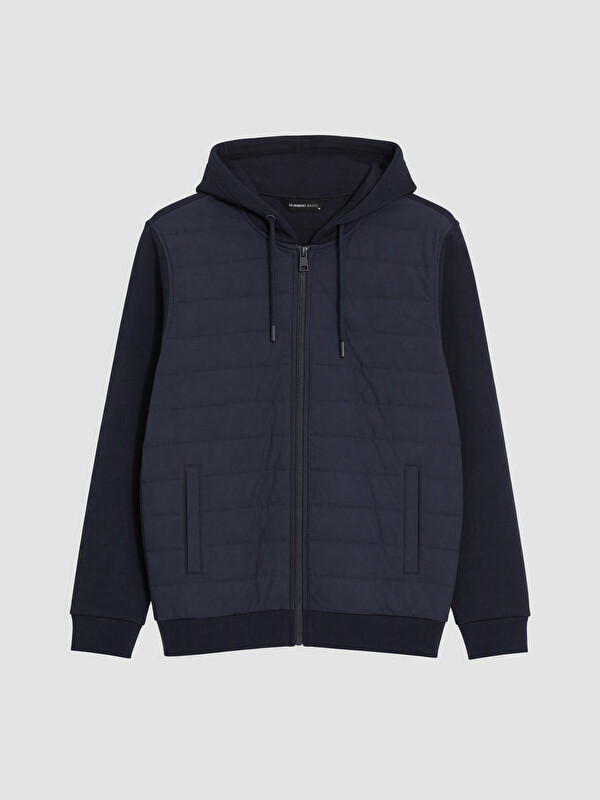 LCWAIKIKI Classic Kapüşonlu Erkek Fermuarlı Sweatshirt