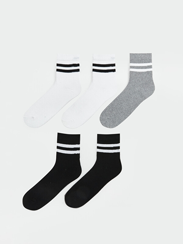 LCW ACCESSORIES Çizgili Erkek Soket Çorap 5'li