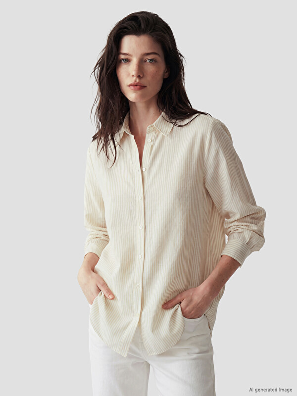 LCW Comfort Әйелдер Сарғыш Жейде