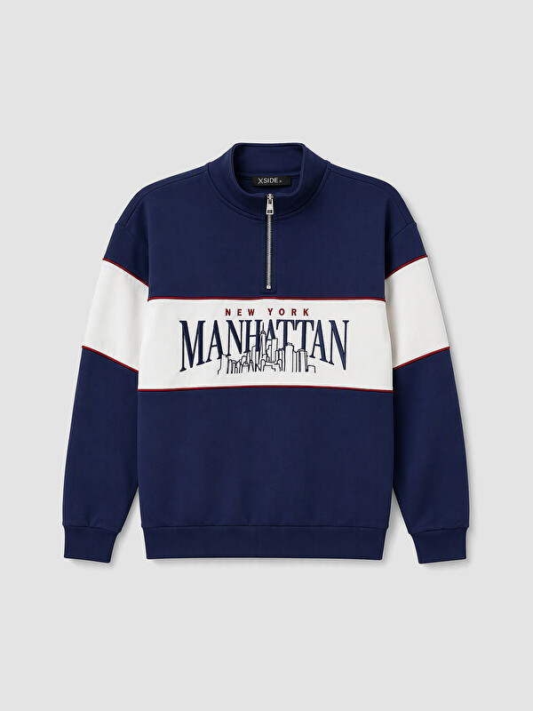 XSIDE Man Navy Sweatshirt