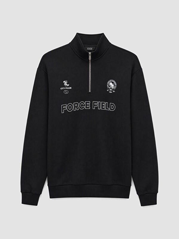 XSIDE Man Black Sweatshirt