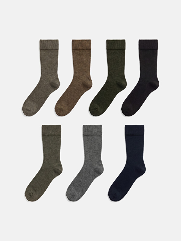 LCW ACCESSORIES Men's Ankle Socks 7 Pack Pack