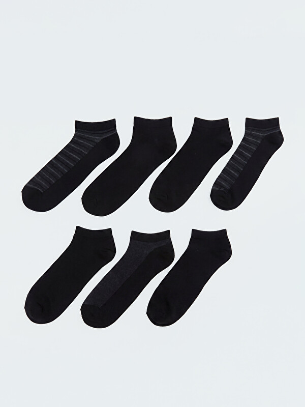 LCW ACCESSORIES Çizgili Erkek Patik Çorap 7'li Paket