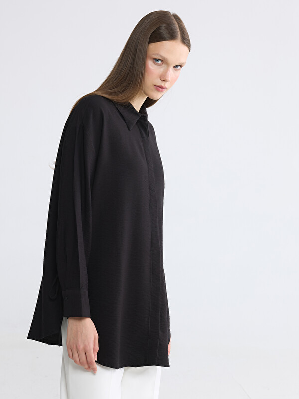 LCW Modest Sides Laced Women's Shirt Tunic
