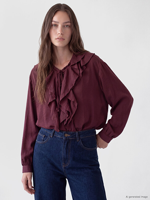 LCW Modest Žena Bordo Bluza