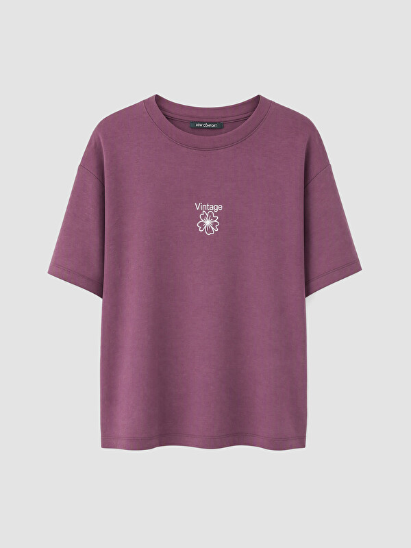 LCWAIKIKI Maternity Woman Plum T-Shirt
