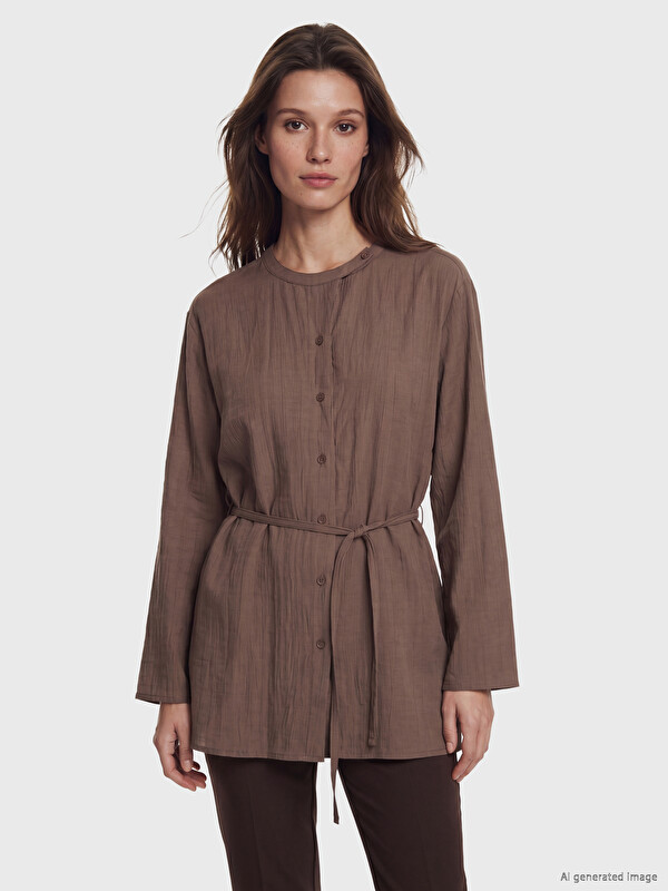 LCW Modest Sash Women's Shirt Tunic
