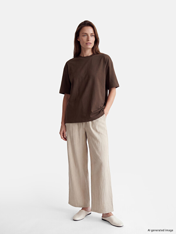 LCW Modest پانتۆڵ قاوه‌یی ژن