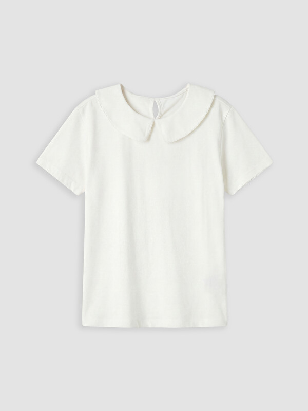 LCW Kids Peter Pan Collar Girls' T-Shirt
