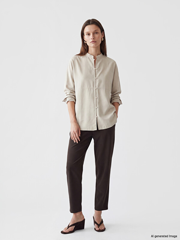 LCW Modest Женщины Коричневый Брюки