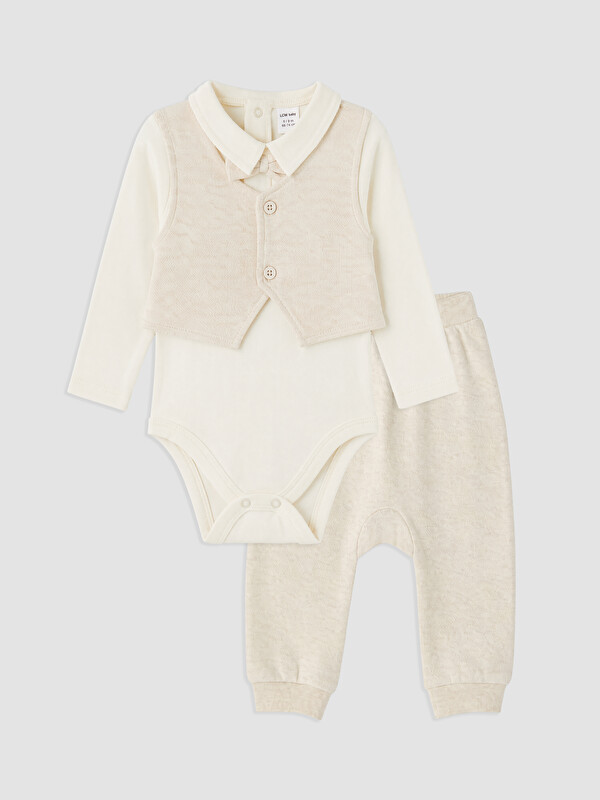 LCW baby Vest Looking Baby Boys' Body and Pants Set