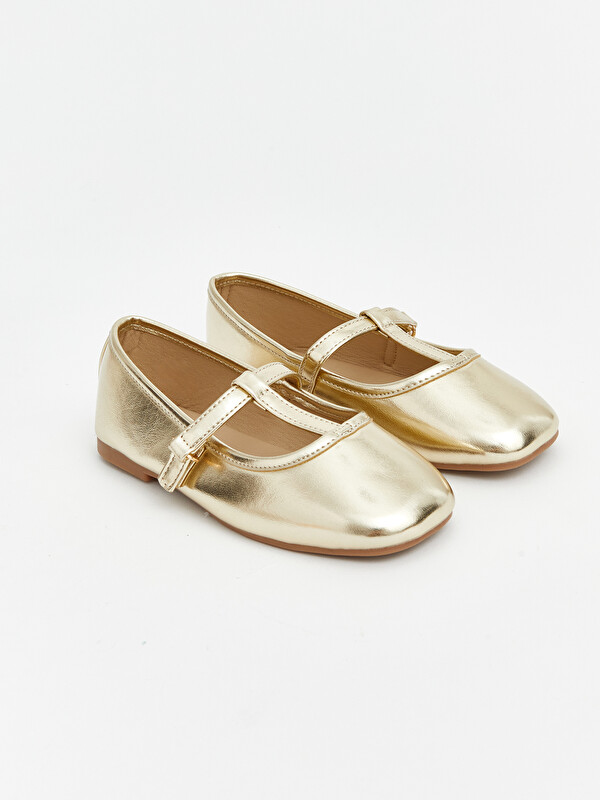 LCW STEPS Shiny Faux Leather Girls' Ballet Flats