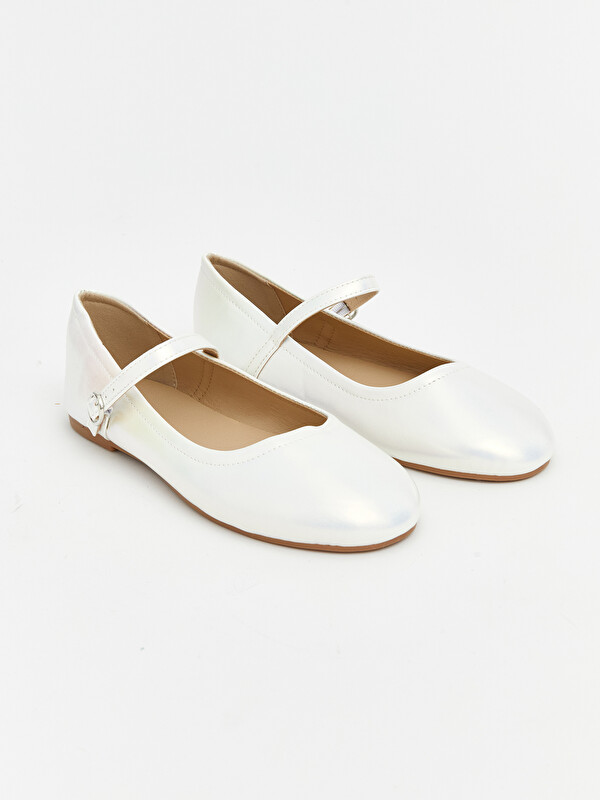 LCW STEPS Faux Leather Girls' Ballet Flats