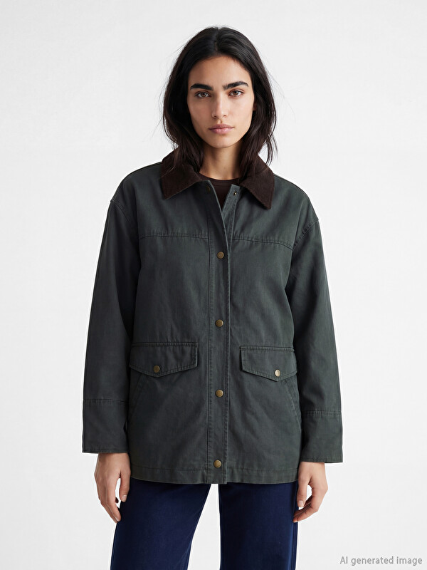 LCW Vision Woman Khaki Coat