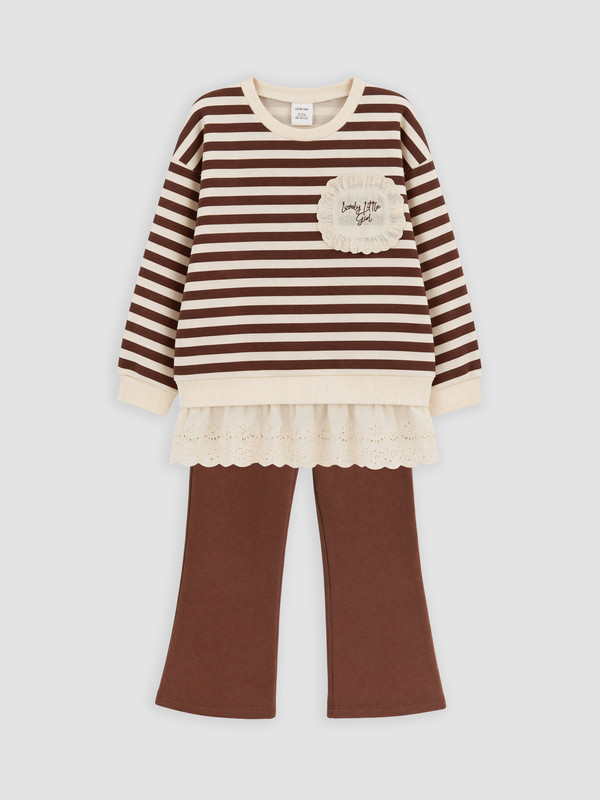 LCW Kids Djevojčica Smeđa Set