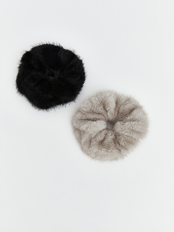 LCW JOY Women's Plush Hair Clip Set 2 Pack
