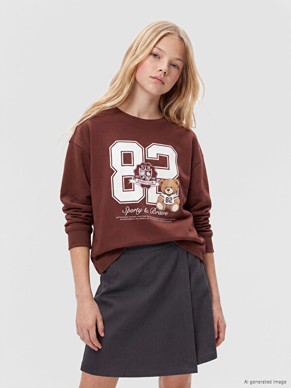 LCW Kids Printed Girls' T-Shirt