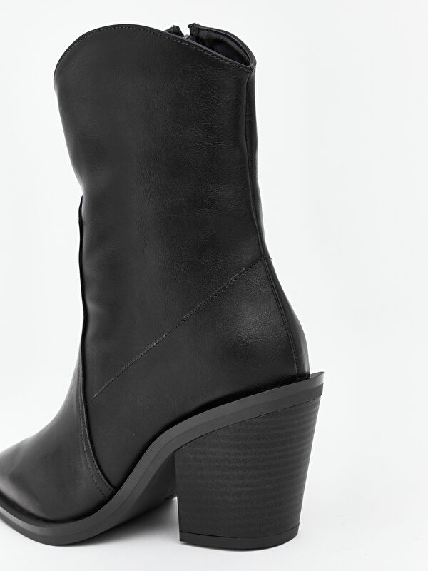 Lcw Steps Kahverengi Lcw Steps Deri Görünümlü Kadın Topuklu Ayakkabı