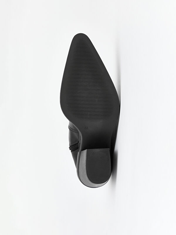 Lcw Steps Kahverengi Lcw Steps Deri Görünümlü Kadın Topuklu Ayakkabı