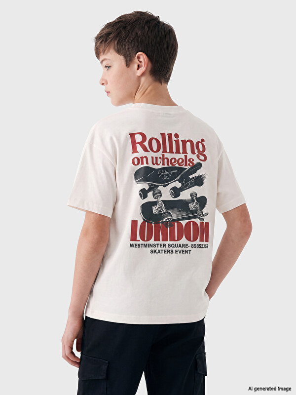 LCW Kids London Printed Boys' T-Shirt