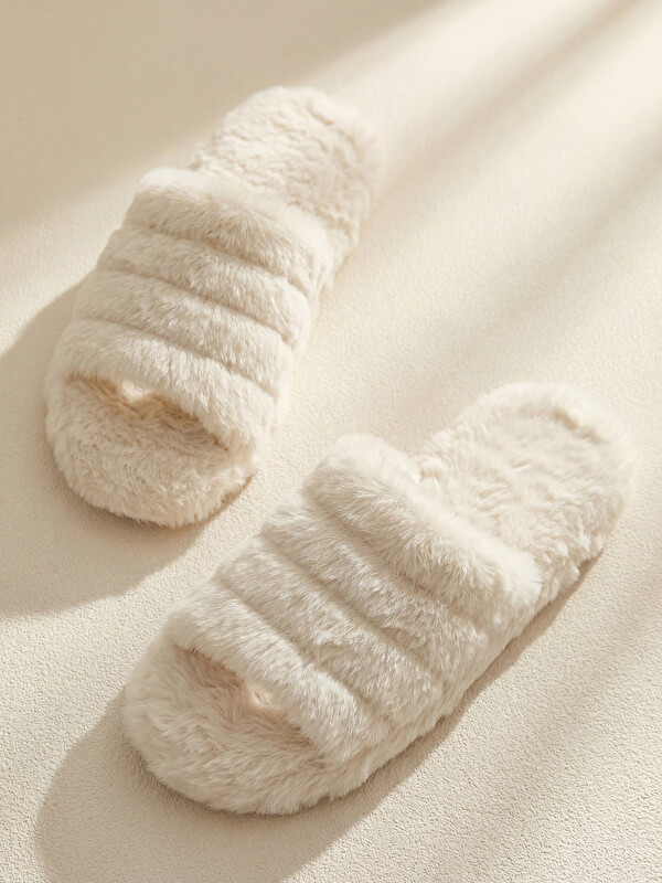 LCW HOME Woman White Home Slippers