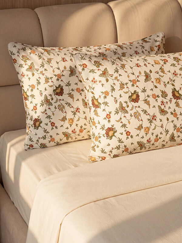 LCW HOME Flower Patterned Pillowcase 2 Pack 50x70 cm