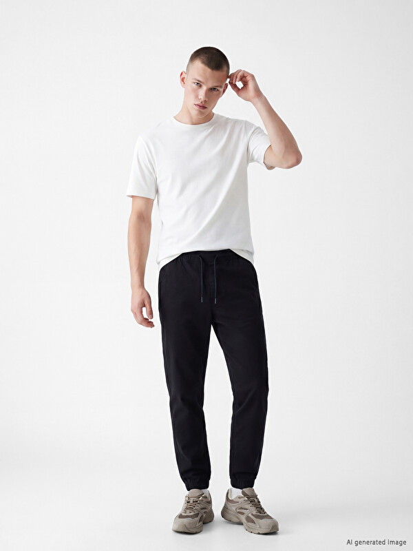 XSIDE Man Black Trousers