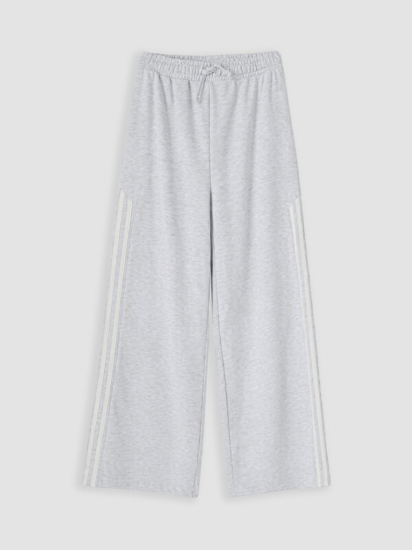 LCW Kids Beli Lastikli Geniş Paça Kız Çocuk Eşofman Altı